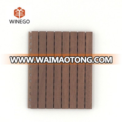 natural veneer groove wooden acoustic wall panel manufacturers