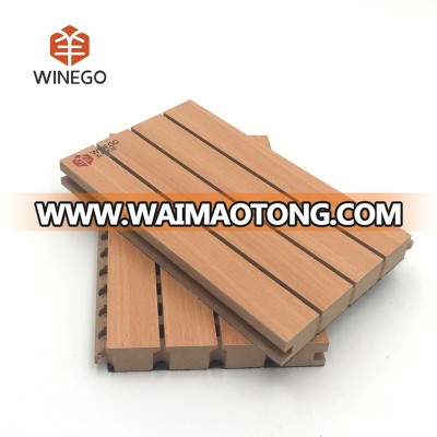 15mm eco-friendly melamine wooden grooved acoustic panels