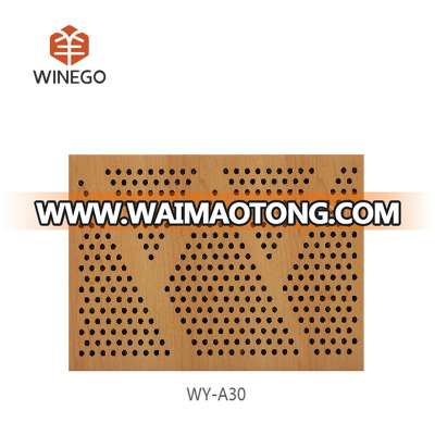 decorative art perforated acoustic panel wood