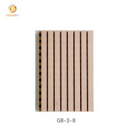 Grooved Wooden Timber MDF Core Sound-Absorbing Wall Panel